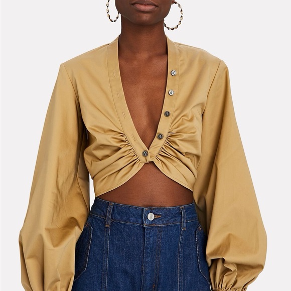 AUTEUR HARRI TOP, SZ S TAUPE NWT! - Picture 1 of 6